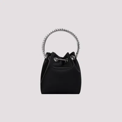Jimmy Choo Bonbon Handbag With Drawstring Closure And Circular Metal Handle