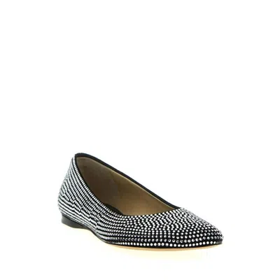 Loewe Toy Crystal-embellished Suede Ballet Flats