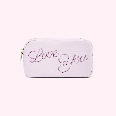 Stoney Clover Lane Hand Embroidered Custom 2 Word Small Pouch