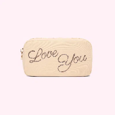 Stoney Clover Lane Hand Embroidered Custom 2 Word Small Pouch