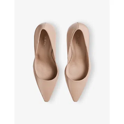 Lk Bennett Womens Bei-trench Fern Leather Courts Eur 40 / 7 Uk In Neutral