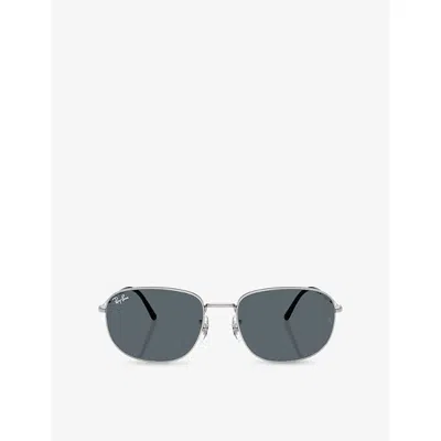 Ray Ban Womens Silver Rb3754 Pillow-frame Metal Sunglasses