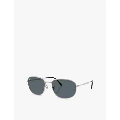 Ray Ban Womens Silver Rb3754 Pillow-frame Metal Sunglasses