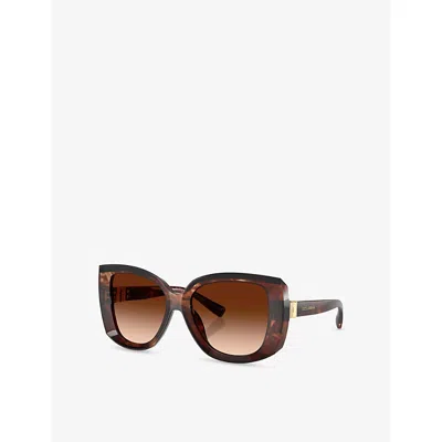 Dolce & Gabbana Womens Red Dg4495 Square-frame Acetate Sunglasses