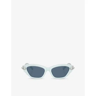 Tiffany & Co Womens Blue Tf4231u Cat-eye Acetate Sunglasses