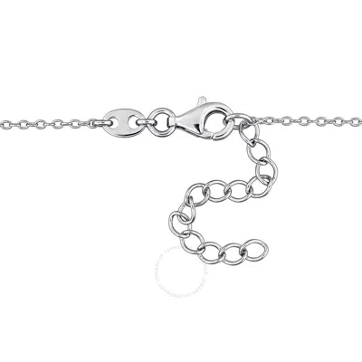 Created Forever 3/4ct Tgw Created Ruby Created Blue Sapphire 1/3ct Tw Lab-grown Diamond Necklace In