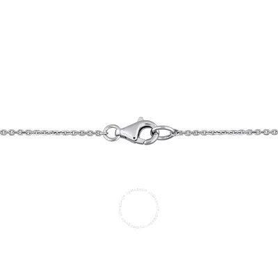 Created Forever 4 4/5ct Tw Lab-grown Diamond Open Heart Necklace In 14k White Gold - 17 In
