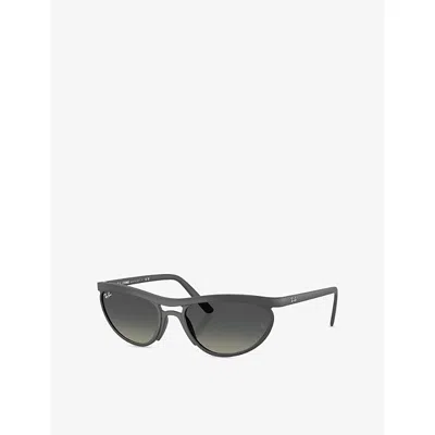 Ray Ban Womens Grey Rb4453 Predator Liteforce Pillow-frame Peek Sunglasses