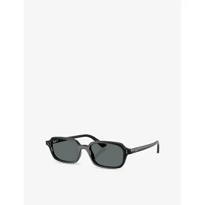 Ray Ban Womens Black Rb4455 Zuri Pillow-frame Injected Sunglasses