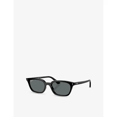 Ray Ban Womens Black Rb4456 Zaya Pillow-frame Injected Sunglasses