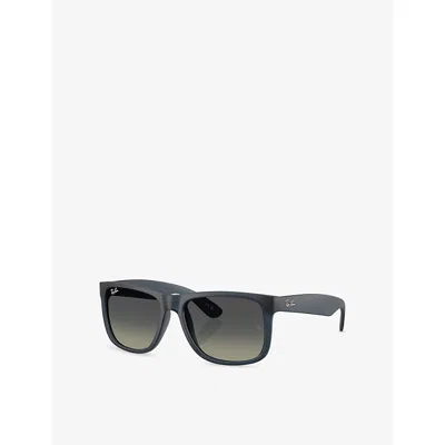 Ray Ban Womens Blue Rb4165 Justin Square-frame Nylon Sunglasses