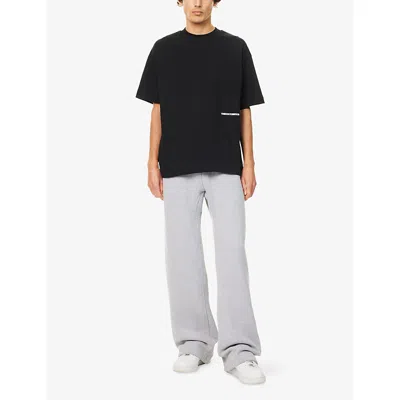 The Couture Club Mens Black Design Dept Graphic-text Print Cotton T-shirt In Black