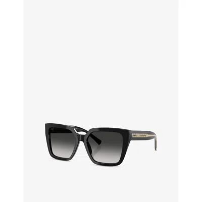 Tiffany & Co Womens Black Tf4235 Square-frame Acetate Sunglasses