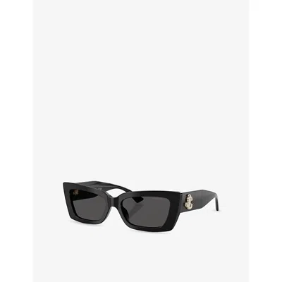 Jimmy Choo Womens Black Jc5037bu Cat-eye Acetate Sunglasses