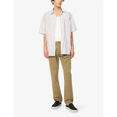 Citizen Of Humanity Mens Dark Khaki (reservoir) Gage Straight-leg Stretch-cotton Jeans In Brown