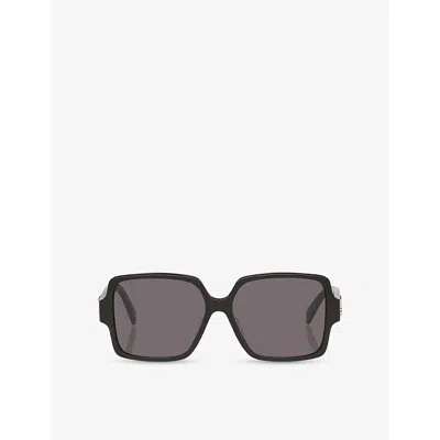 Celine Womens Black Cl40316u Triomphe Square-frame Acetate Sunglasses