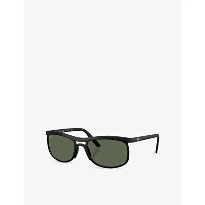 Ray Ban Womens Black Rb4452 Liteforce Square-frame Peek Sunglasses