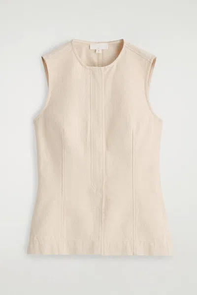 Cos Sleeveless Denim Top