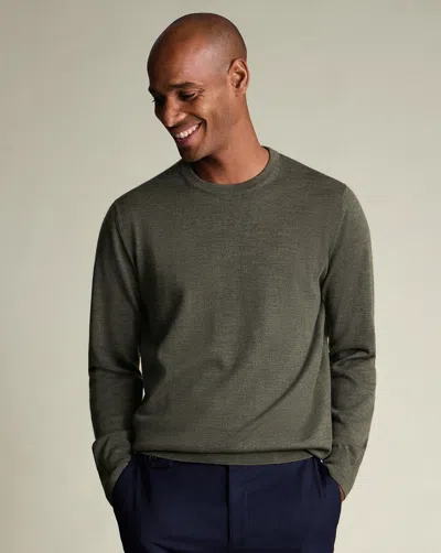 Charles Tyrwhitt Men's  Pure Merino Crew Neck Sweater