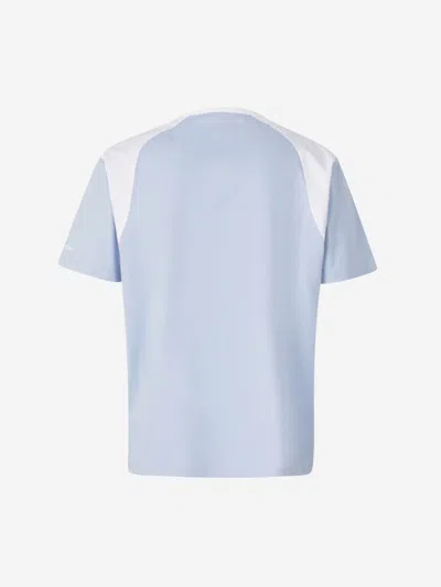 Wales Bonner Logo-embroidered Stretch Poplin-panelled Organic Cotton-jersey T-shirt