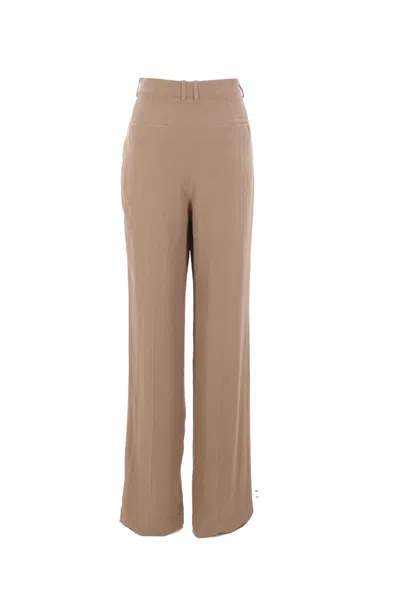 Saint Laurent Trousers In Brown