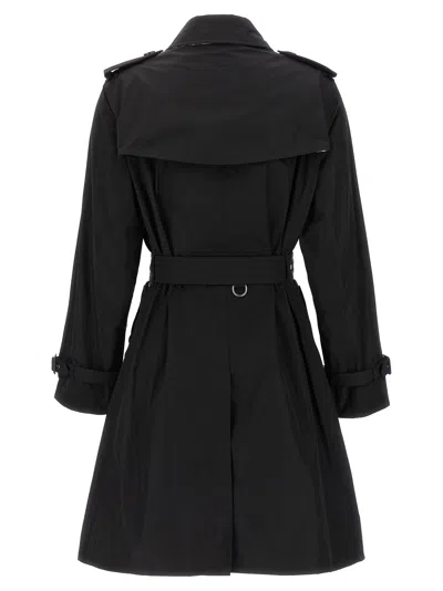 Burberry Kensington Trench Jacket In Black