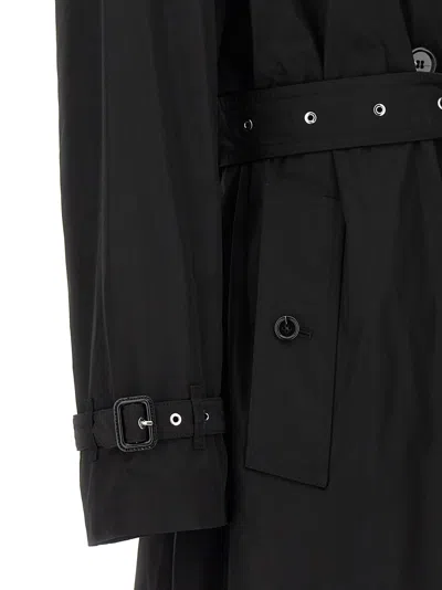 Burberry Kensington Trench Jacket In Black
