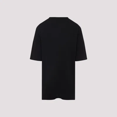 Rick Owens Relaxed Fit Oversized T-shirt With Classic Crew Neckline In Black