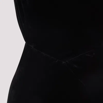 Rick Owens Black Evening Dress With Deep V-neckline And Cutout Detail In Black