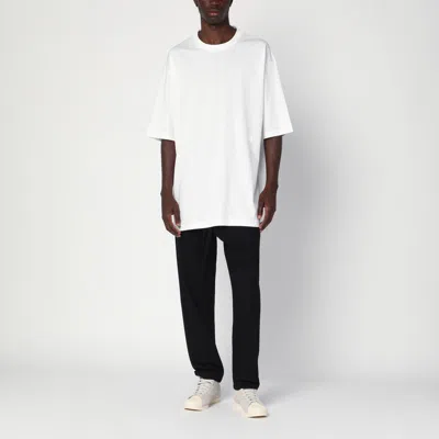 Y-3 Crewneck Graphic Print Oversize Short Sleeve T-shirt In White