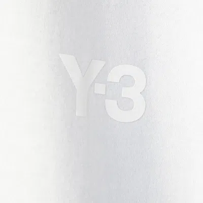 Y-3 Crewneck Graphic Print Oversize Short Sleeve T-shirt In White
