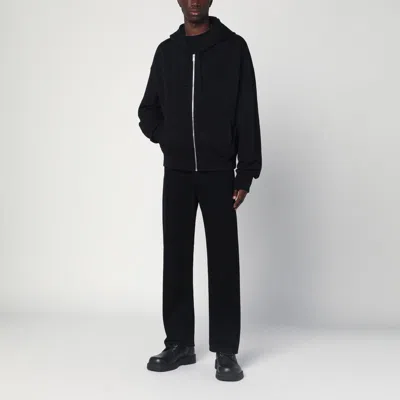 Alexander Mcqueen Zip-up Cotton Hoodie In Blue