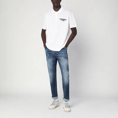 Dsquared2 Medium Galaxy Wash Cool Guy Jeans In Faded Blue In Blue