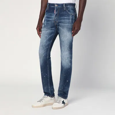 Dsquared2 Medium Galaxy Wash Cool Guy Jeans In Faded Blue In Blue