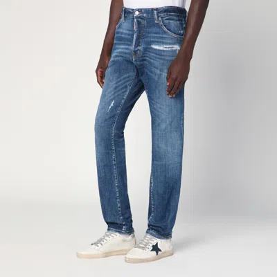Dsquared2 Medium Perfecto Wash Cool Guy Jeans In Faded Blue In Blue