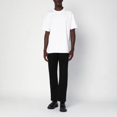 Givenchy T-shirt With Logo Printed On The Back In White
