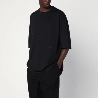 Y-3 Black Cotton  Boxy T-shirt In Black