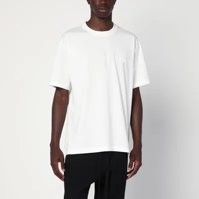 Y-3 White Cotton T-shirt With Logo