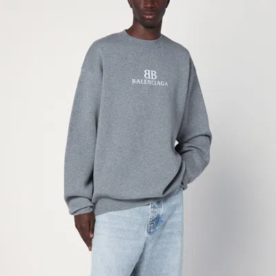 Balenciaga Crewneck Sweater 818422t3368 1380 In Gray