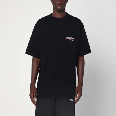 Balenciaga Over T-shirt Political Campaign Dirty Black In Black