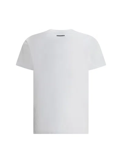 Dsquared2 T-shirt Whit Maxi Print