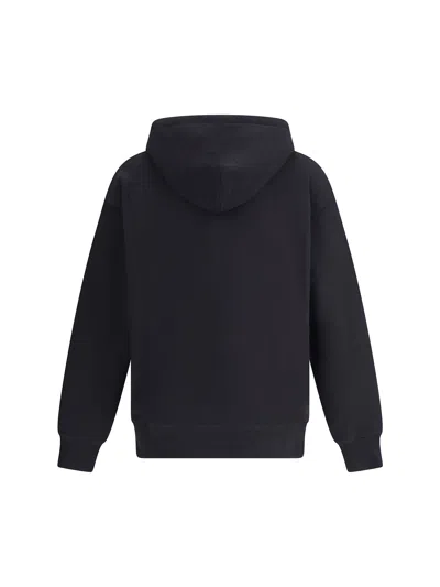 Valentino Garavani Brushed Cotton Hoodie With Vg Patch
