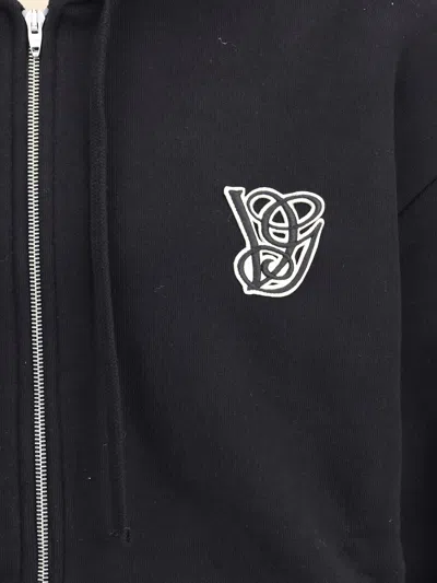 Valentino Garavani Brushed Cotton Hoodie With Vg Patch