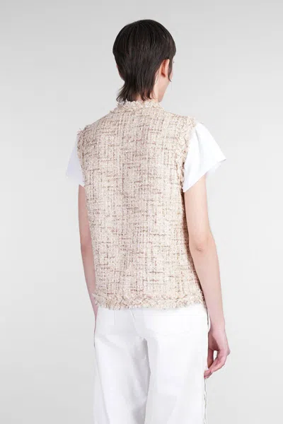Iro Ozya Casual Jacket In Beige Polyester In Neutral