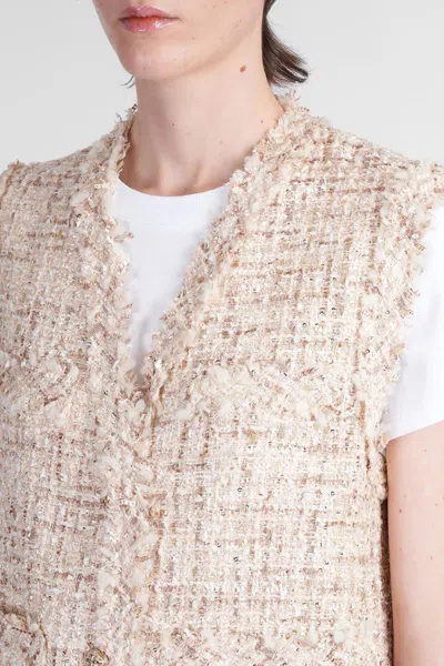 Iro Ozya Casual Jacket In Beige Polyester In Neutral