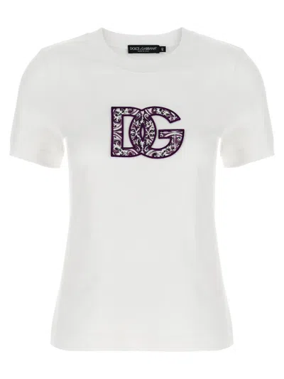 Dolce & Gabbana Majolica Print Dg Logo T-shirt