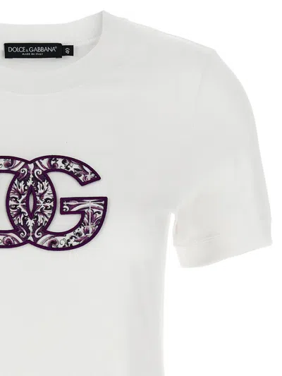 Dolce & Gabbana Majolica Print Dg Logo T-shirt