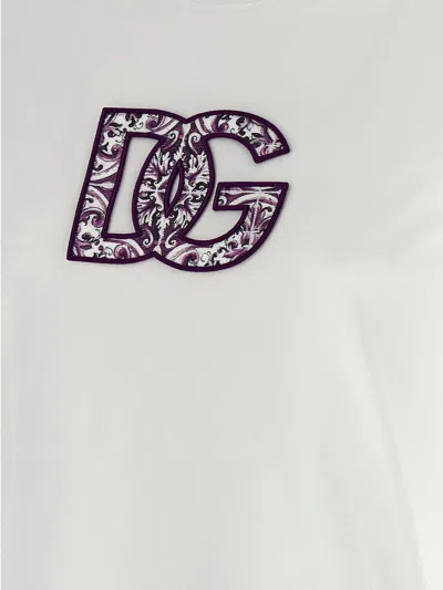 Dolce & Gabbana Majolica Print Dg Logo T-shirt