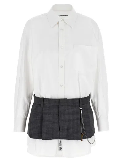Alexander Wang Pre-styled Shirt Dress W Chain Dresses Multicolor