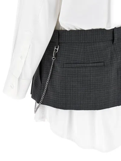 Alexander Wang Pre-styled Shirt Dress W Chain Dresses Multicolor